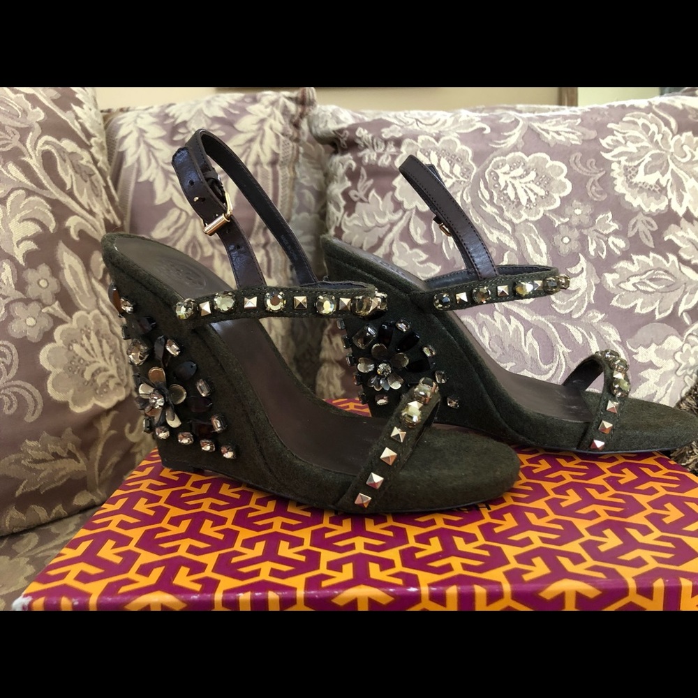 Authentic Tory Burch wedge sandal